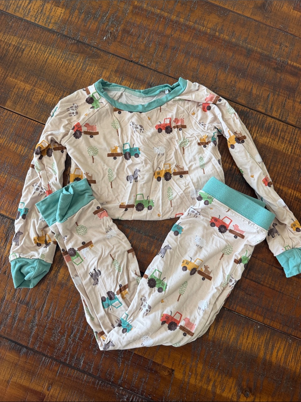 Tiny Jams Farm Bamboo Pajama Set